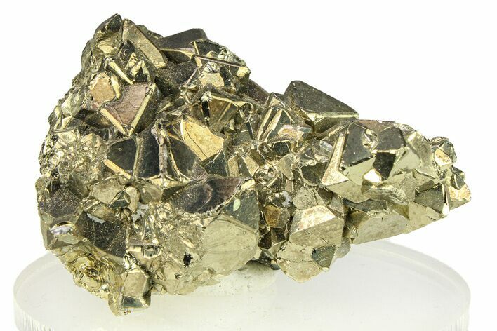 Octahedral Pyrite Crystal Cluster - Peru #301984
